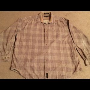 Men’s XL corduroy button up shirt.